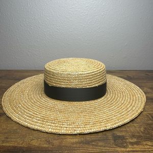 Wyeth Nellie Boater Straw Hat